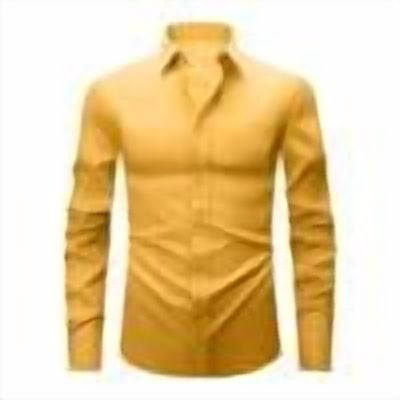 Chbgutlmr Suit Shirts for Men Work Office Lapel Neck Button up Tops Long Sleeve Solid Color Formal Shirts