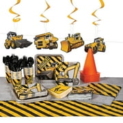 Construction Tableware Kit for 24 Guests, Party Supplies, Birthday, 211 Pieces