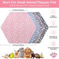 thumbnail image 2 of Alfombrilla para Parque de Animales Preboun 4 Piezas Impermeable para Cobayas 120 cm, 2 of 7