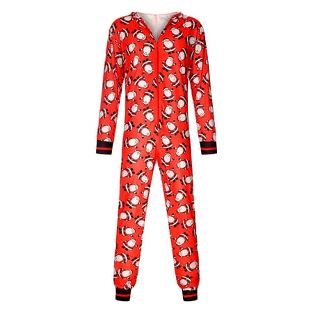 

women Christmas pajamas for family matching outfits son daughter sets soft Multi-color Parent-child Warm Christmas Set Printed Home Wear Pajamas One-piece Dad Set