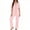 Pink, variant on Womens Pajama Sets 2 piece 2-Piece Sleepwear Notch Collar Short Sleeve PJ Top & Matching Long Lounge Pants