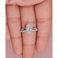 thumbnail image 3 of ESTE ORIGIN 2.00Ct Oval Cut Lab-Grown Diamond Solitaire Engagement Ring – Hidden Halo, 4 Claw Setting in 18K White Gold for Women, 3 of 8