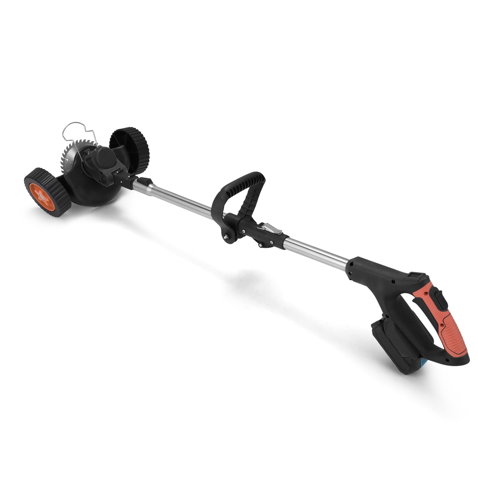 Tomshoo Household Electric Lawn Mower Portable Cordless Grass Trimmer Home Garden Pruning Machine 90 Folding 90 Adjustable Angle Device With Auxilia