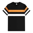 thumbnail image 6 of Afdoent Mens T-Shirt Male Casual T Shirts Everyday Wear Loose Fitting Color Block Design Summer And Paired With Casual Pants Machine Washable Soft Comfort Tee Shirts, 6 of 8