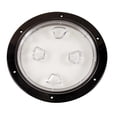 thumbnail image 2 of Beckson 8" Clear Center Screw-Out Deck Plate - Black [DP80-B-C], 2 of 2