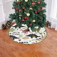 thumbnail image 2 of FMSHPON Seamless Pattern Cute Dinosaurs Xmas Christmas Tree Skirt Stand Mat for Holiday Party Decoration Indoor Outdoor 48 inches, 2 of 3