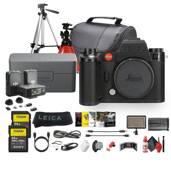 Leica SL3-S Mirrorless Digital Camera   DJI Wireless Mic 2 2-Person - Bundle