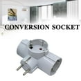 thumbnail image 4 of European Type Conversion Plug 1 TO 3 Way EU Standard Power Adapter Socket New F0, 4 of 8