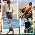 thumbnail image 2 of DAKIMOE Mens Shorts Corduroy Casual Elastic Waist Drawstring Summer Shorts Men with Pockets Lightweight Breathable Workout Shorts for Beach S to 2XL, 2 of 12