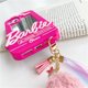 thumbnail image 4 of Funda Compatible para iPhone 13 Sailing Lindo Kawaii Rosa Retro 3D Gel Protector con Espejo de Maquillaje y Colgante de Bola de Pelo, 4 of 5