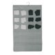 thumbnail image 1 of Organizador de armario colgante Unique Bargains con bolsillos de malla y gancho de metal giratorio, bolsas de almacenamiento para armario gris, 1 of 5