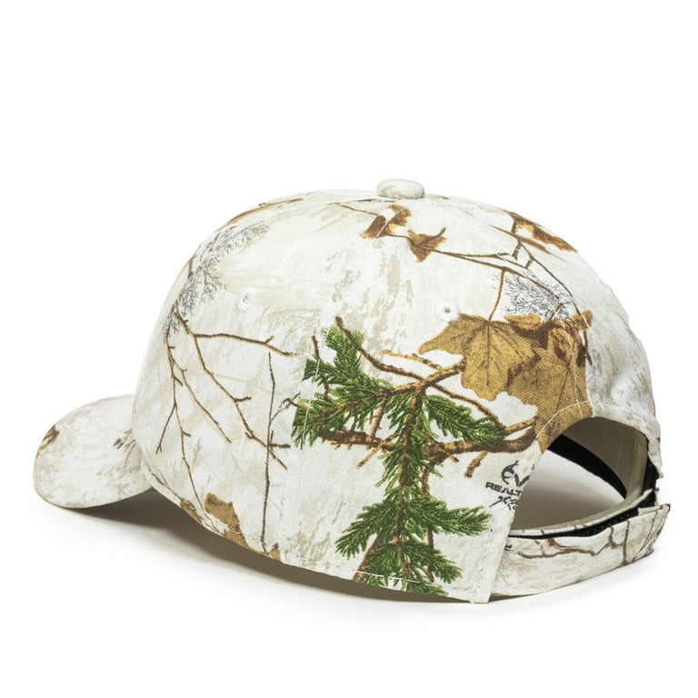 Realtree Hunting Unstructured Ladies Baseball Style Hat Xtra Snow Adult