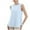 Blue-01, variant on Mittory Women's Sleeveless Workout Tops Athletic Racerback Tank Top High Neck Yoga Running Shirts Loose Fit Gym Tennis