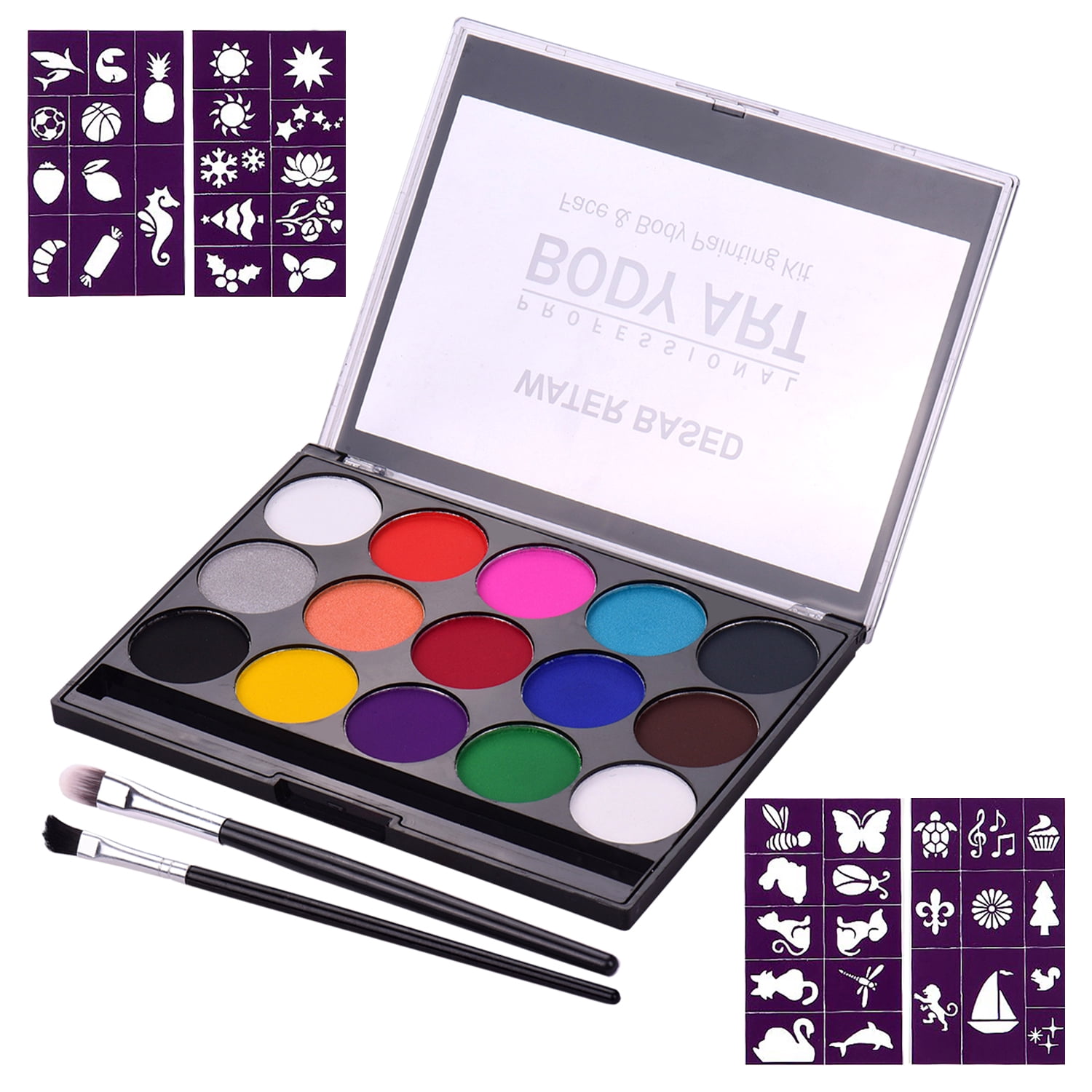 Professional Body Art Face Painting Kit Water Based Removable Body