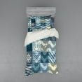 thumbnail image 2 of Ambesonne Nautical Bedding Set 4 Pcs, Anchor Grunge Naval, Queen, Blue Beige, 2 of 3