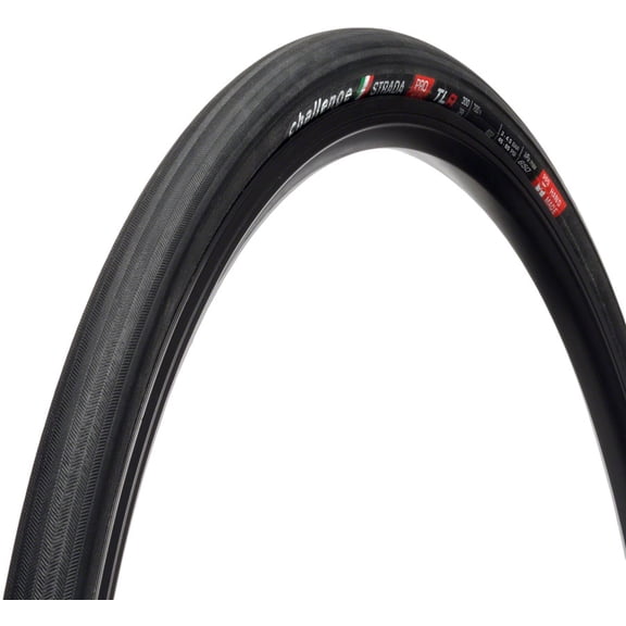 Challenge Strada Pro Tire - 700 x 27, Tubeless, Folding, Black, Handmade