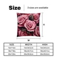 thumbnail image 5 of Rose Throw Pillow - Velvet Pillow Inserts Covers with Unique Patterns - Set of 2 - Available in 16x16, 18x18, 20x20 Inches for Various Occasions, 5 of 6