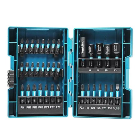 Makita E-06638 Impact Driver Bit and Socket Set 35PCS Hex Shaft Hexagon Screwdriver Head Sleeve Set Tool Accessories