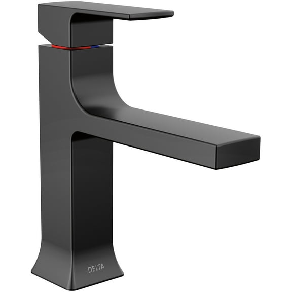 Delta 537-Mpu-Dst Velum 1.2 GPM Single Hole Bathroom Faucet - Black