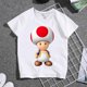 thumbnail image 1 of Economía Universidad Super Mario padre hijo serie de dibujos animados Anime figura Toad Toadette verano Casual cuello redondo manga corta vestido familiar zhangmengya LED, 1 of 2