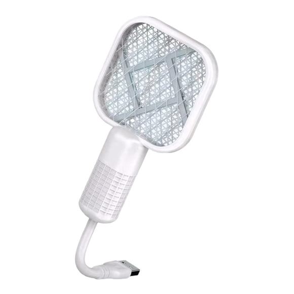 fastboy Fast-Acting Electric Mosquito Swatter For Outdoor Camping Easy To Electric Fly Swatter Residue-Free white