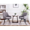 thumbnail image 7 of Andeworld Swivel Chairs Set of 2 Modern Upholstered Dining Chairs Arm Chair Living Room Accent Chairs Office Club Guest Gray, 7 of 7