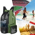 thumbnail image 4 of Mochila de Natación Kuymtek Malla con cordón y Húmeda Playa para Equipo y Entrenamiento Verde Real Sin Logotipo, 4 of 6