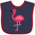 thumbnail image 3 of Inktastic Pink Flamingo Boys or Girls Baby Bib, 3 of 4