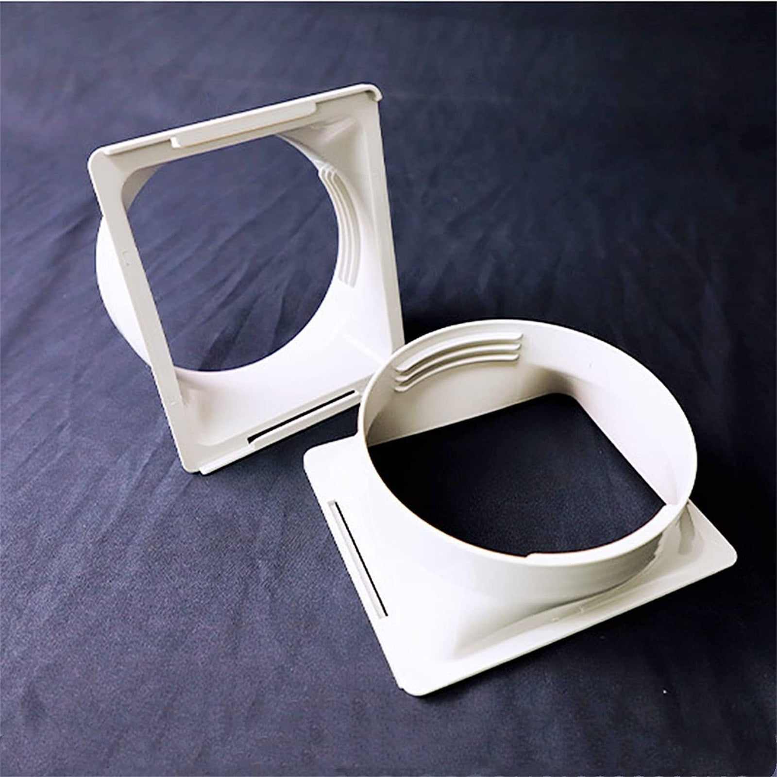 5.9 Inch Portable Air Conditioner Exhaust Hose Coupler,Portable Ac Hose Connector,Square To Round Coupler, Window Adapter Mobile Air Conditioner Accessories– Not Universal, Check Compatibility