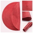 thumbnail image 5 of Farmhouse Placemats Set of 6 Woven Placemats for Dining Table Decor  Washable Kitchen Table Mat Wipe Clean Red 15inch, 5 of 6