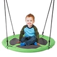 thumbnail image 1 of Hey! Play! Saucer Swing - 40? Diameter Hanging Tree or Swing Set Outdoor Playground or Backyard Play Accessory Round Disc with Adjustable Rope, 1 of 5