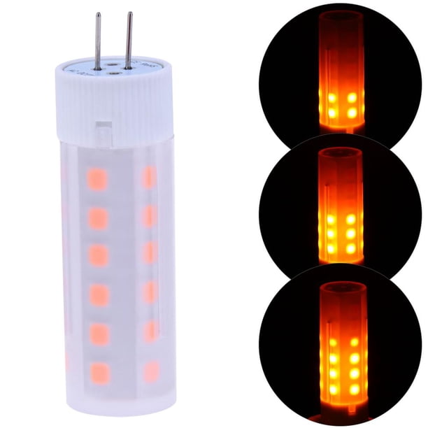 Lámpara de decoración retro de maíz de fuego parpadeante de luz de bombilla LED de efecto de llama G4