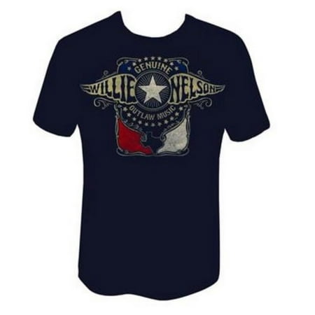 Outlaw Wing - Willie Nelson Outlaw Wings T-Shirt Tee Rock n Roll Bands Tour Country ZRWN1010
