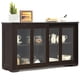 thumbnail image 1 of Costway Aparador de Cocina Armario de Almacenamiento Gabinete Consola con 2 Estantes 2 Puertas 107 x 33 x 64 cm Marrón, 1 of 10