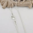 thumbnail image 3 of 925 Silver Round Snake Chain Box Chain Necklace Super Thin & Strong,16-24 Inch, 3 of 7