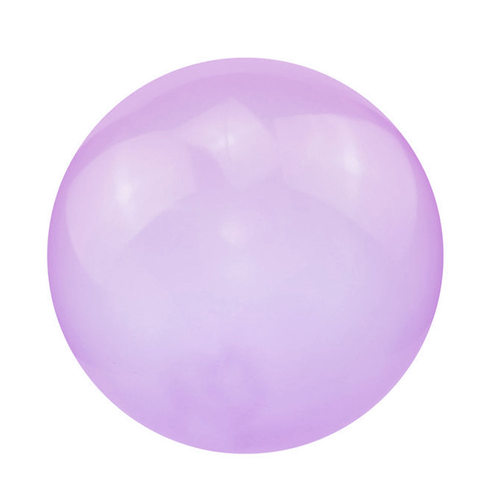Sutowe Bubble Ball Inflatable giant bubble ball 27-31 inch Water Bubble Ball Soft Rubber Transparent Water-Filled Bubble Ball for Kids Outdoor Party Play,Purple - image 2 of 10