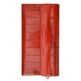 thumbnail image 1 of Womens Eel Skin Leather Deluxe Checkbook Wallet E 2575, 1 of 6