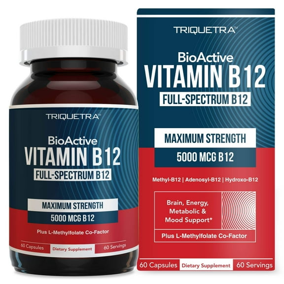Triquetra Health BioActive B12: Vitamin B12 Plus L-Methylfolate