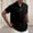 Black, variant on Eltusu Men's Polo Shirts with Collar, Zip Up Pullover Breathable Short Sleeve Summer Shirts Green Size S-3XL