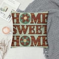 thumbnail image 2 of GOSMITH  Home Sweet Home Quotes Throw Pillow Covers Cotton Linen Decorative Pillow Case Home Decor Square 16x16 Inches Pillowcase, 2 of 5