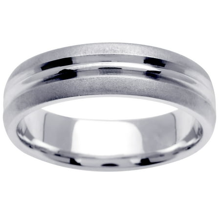 Weddingringsdepot Platinum Center Runway Modern Comfort Fit