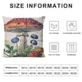 thumbnail image 5 of YINGXI  Home Decorative Pillowcase Retro Mushroom Variety Throw Pillow Case Vintage Wood Background Square Cushion Cover for Sofa Bed Chair Couch Living Room Decoration(MB-Variety) 18x18in, 5 of 5