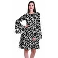 thumbnail image 1 of Moomaya Womens Long Sleeve Printed Knee Length Dress Flared Flowy Summer Dress, 1 of 6