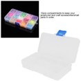 thumbnail image 4 of 10 Grid Transparent Jewelry Box Plastic Organizer Box Storage Container for Beads Art DIY Crafts Small Parts, 4 of 5