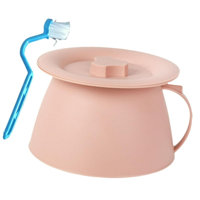 MERIGLARE Crachoir pour la Maison Poignée Confortable Seau d'Urine pour Pot pour la Maison Adultes Enfants Rose