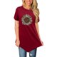 thumbnail image 2 of Día de la Independencia Moda Mujer Casual Manga corta Cuello redondo Impreso Tops Blusa Pompotops hkajfhjk468683, 2 of 6