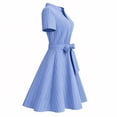 thumbnail image 4 of Vestido George para Mujer, Manga Corta Azul Talla M, 4 of 4