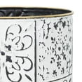 thumbnail image 4 of Bantu Modern Metal White Planters (Set of 2), 4 of 5