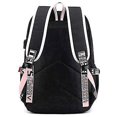 thumbnail image 5 of La mochila escolar Bts cuenta con disyuntores de interfaz de cable de audio y USB, adecuada para estudiantes, mochilas para portátiles y mochila informal con capacidad para 15,6 pu, 5 of 5