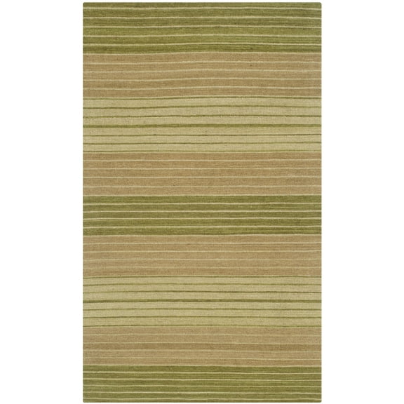 SAFAVIEH Marbella Jodene Striped Area Rug, Green, 2'3" x 4'
